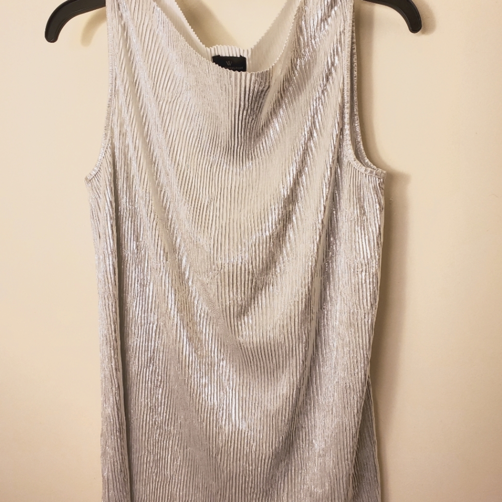 Women's Large Silver Sleeveless top in Large